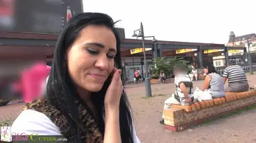 Brunettes with Piercings Suck Cock and Take Anal Doggy Style