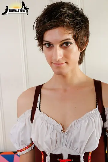 Trans Woman Strips Nude and Turns to Reveal Front and Back
