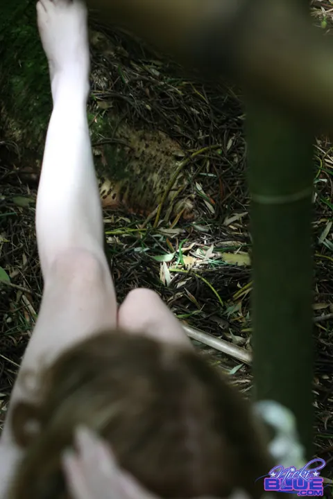 Nicki Blue: Slim Redhead PAWG Spreads Her Pussy in the Forest – photo 11 of 21