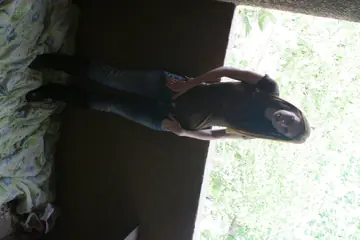 Redhead in Jeans and Panties Shows Her Ass