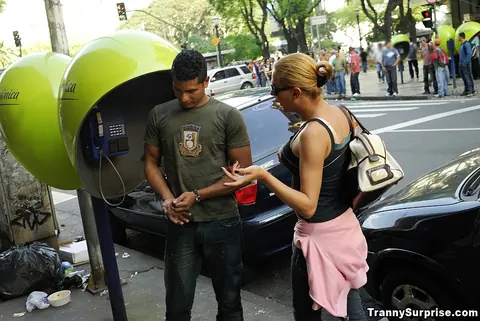 Latina Trans Woman Pulls Pink Panties Aside and Spreads – photo 6 of 16