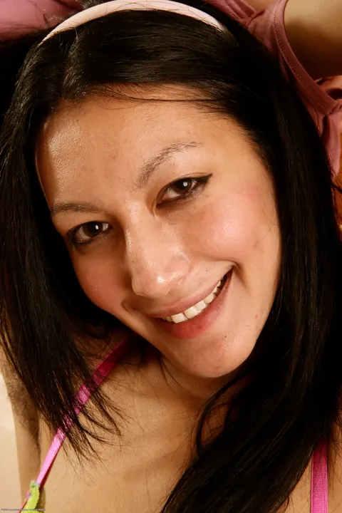 Latina Undresses and Spreads Her Hairy Pussy Wide – photo 14 of 21