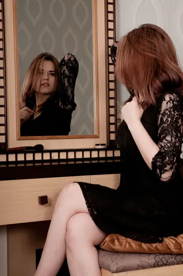 Redhead in Heels Gives a Blowjob and Gets Fucked Doggy Style