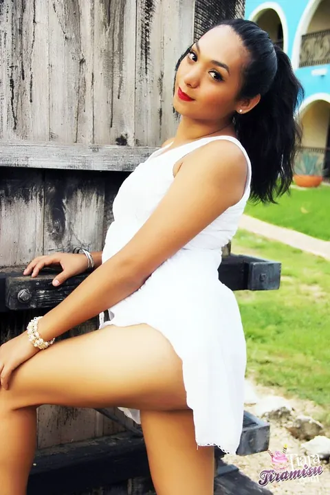 Trans Woman Poses Nude in Her Dress Outdoors – photo 15 of 15