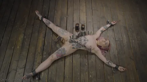Slim Blonde in Bondage Masturbates with a Dildo – photo 13 of 20