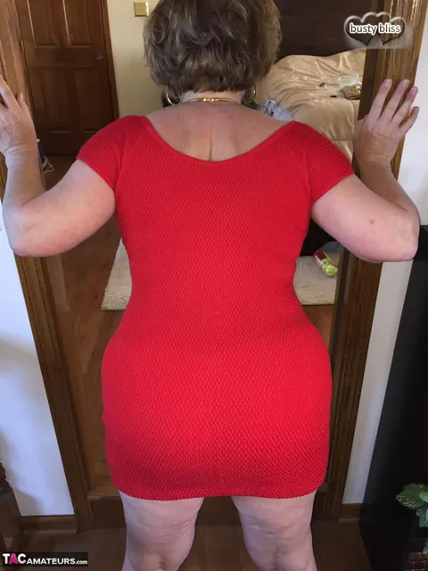Bustybliss: Thick Brunette MILF Shows Off Her Big Tits and Ass in Panties – photo 11 of 16