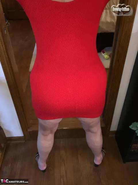 Bustybliss: Thick Brunette MILF Shows Off Her Big Tits and Ass in Panties – photo 10 of 16