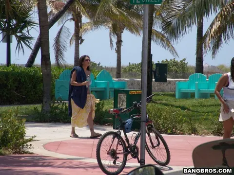 Reina Leone: Curvy Spanish MILF in a Bikini Rides Cock Outdoors – photo 1 of 20