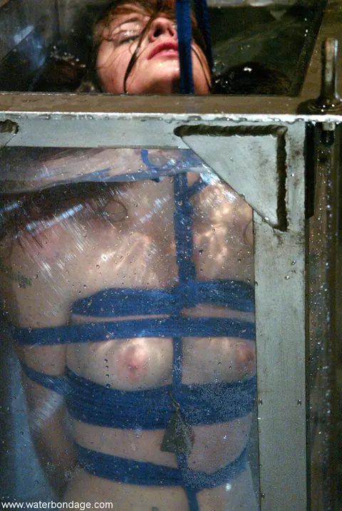 Alice Sadique: Busty Brunette in Bondage Spreads Outdoors – photo 14 of 21