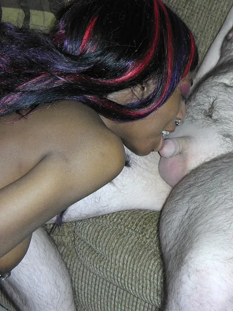 Ebony Redhead in Glasses Kisses Her Partner Before Interracial Sex – photo 6 of 21