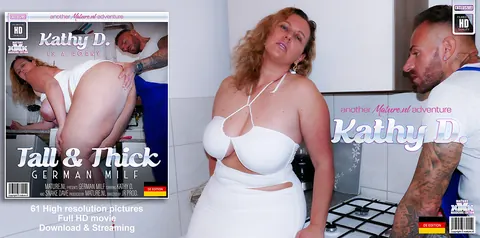 Mature PAWG Plays with Big Tits Before Anal Doggy Style in the Kitchen – photo 11 of 11