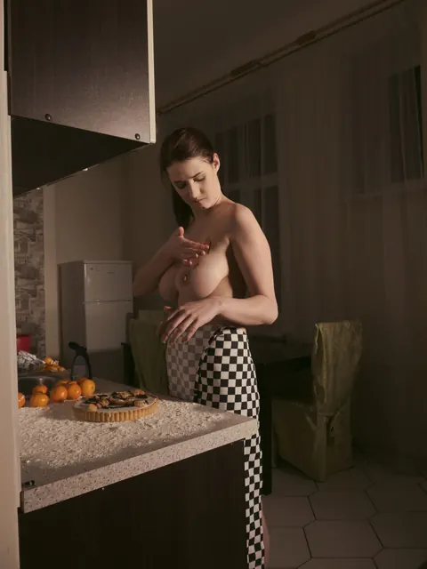 Keita Eden: Ebony Brunette with Small Natural Tits Kisses Her Tattooed Lover – photo 5 of 21