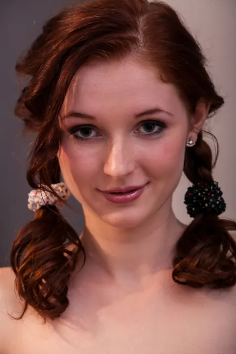 Leona Honey: Thick Czech Redhead in Pigtails Strips Out of Her Lingerie – photo 12 of 21