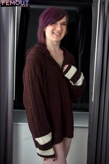 Trans Woman Toys Herself with a Dildo