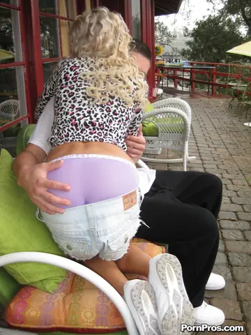 Skinny Blonde Sucks Cock, Gets Fucked and Spreads Wide