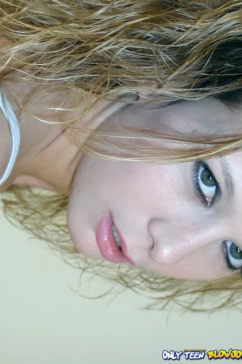 Trinity James: Tall Blonde Gives a Blowjob Before Sex with Her Partner – photo 11 of 17