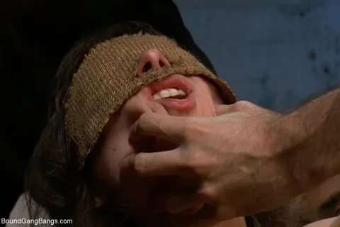 Seda: Tattooed Russian Brunette Sucks Multiple Cocks in Bondage – photo 4 of 21