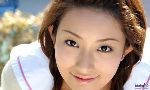 Nao Yoshizaki: Busty Japanese Brunette in Pigtails Pulls Down Her Panties to Show Her Bush – photo 2 of 16