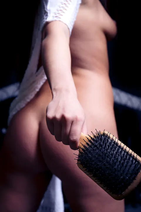 Thick Woman Has Lesbian Sex with a Dildo and Fingering – photo 2 of 21