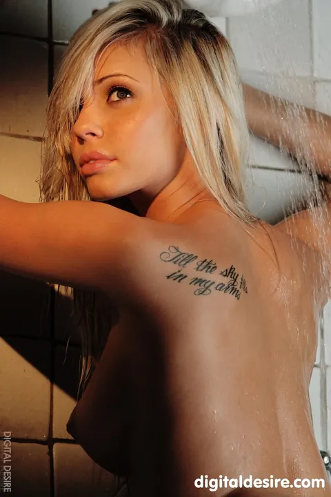 Devin Justine: Blonde Flaunts Her Enhanced Tits and Tattoo – photo 16 of 21