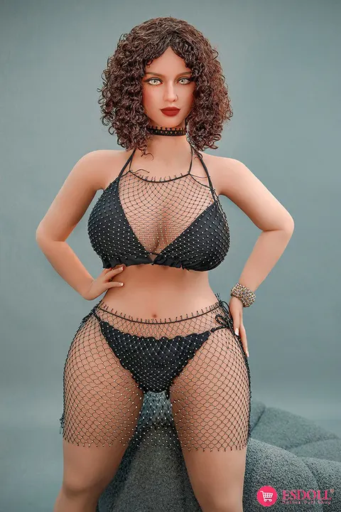Curly-Haired Woman Poses in Lingerie and Strips Nude – photo 1 of 13
