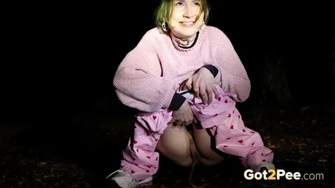 European Woman Poses Outdoors at Night – photo 5 of 15
