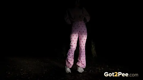 European Woman Poses Outdoors at Night – photo 15 of 15