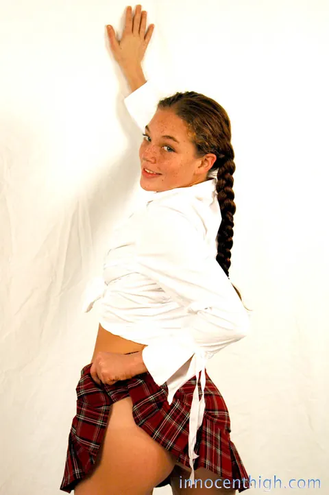 Ashley Gracie: Redhead with Pigtails Spreads Her Pussy and Shows Her Tattoo – photo 5 of 16