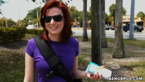 Emma Evins: Redhead with Natural Tits Takes Anal in a Car – photo 1 of 21