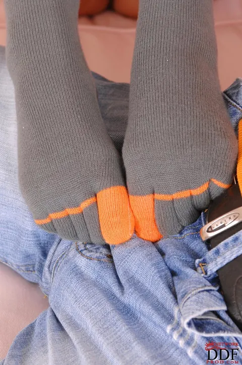 Angelina Wild: Petite Hungarian Brunette Shows Off Her Feet in Socks – photo 5 of 21