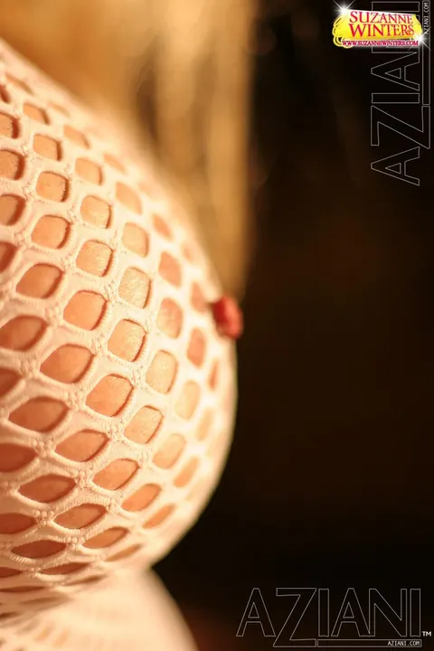 Suzanne Winters: Blonde MILF in Fishnet Rides a Dildo and Fingers Herself – photo 13 of 21