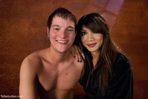 Trans Woman Dominates Her Bound Partner Until He Cums in Her Mouth – photo 20 of 20