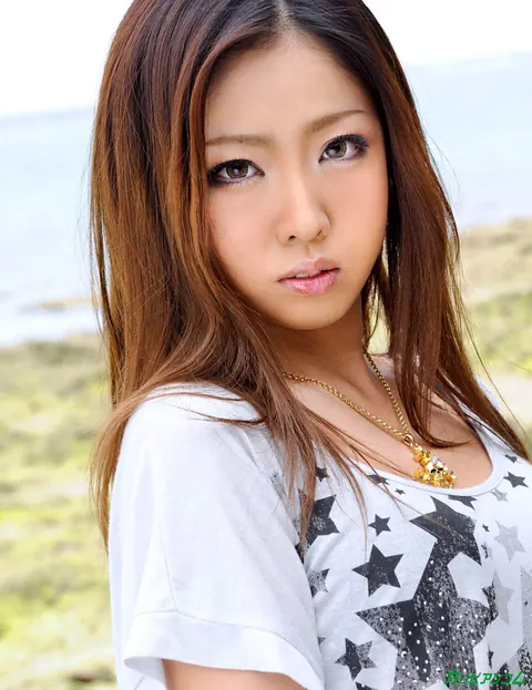 Mirai Haneda: Thick Japanese Redhead Rides Cock on the Beach in a Bikini – photo 1 of 20