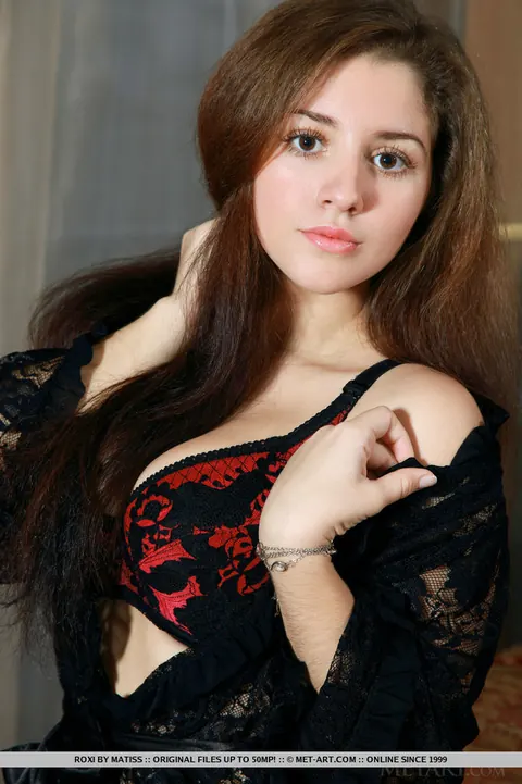 Thick Babe Strips Out of Her Lingerie and Stockings – photo 5 of 18