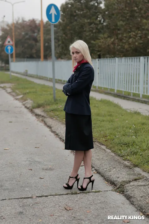 Petite Russian Blonde Spreads Her Legs While Getting Fucked – photo 1 of 21