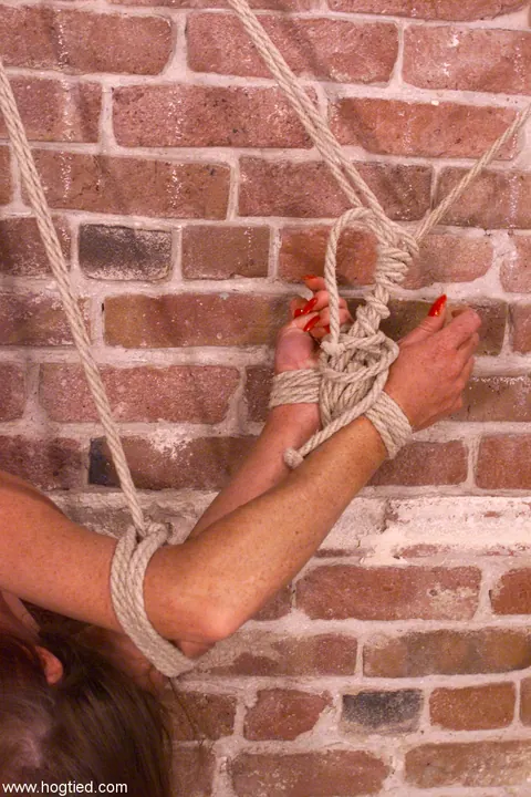 Maria Shadoes: Redhead MILF Spreads While Hogtied in Restraints – photo 20 of 21