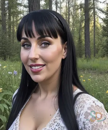 AI-Generated Bombshell Teases Her Cleavage and Big Tits Outdoors