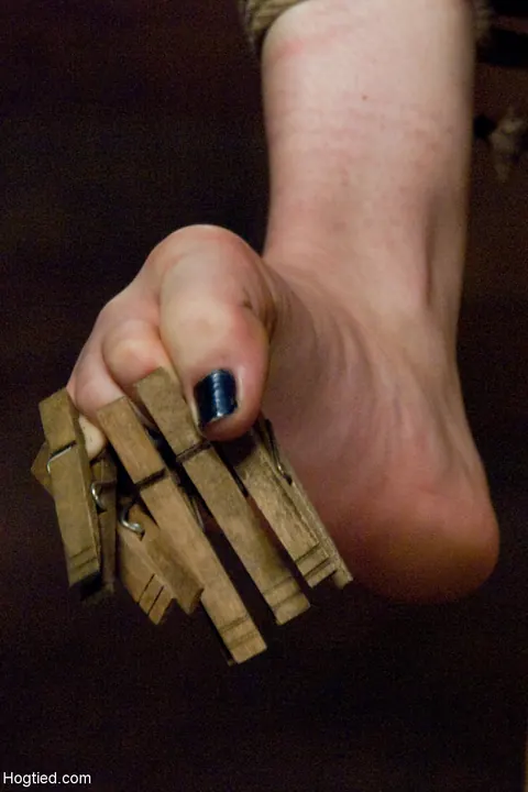 Ela Darling: Redhead in Bondage Takes Fingers and a Toy in Her Ass – photo 16 of 21