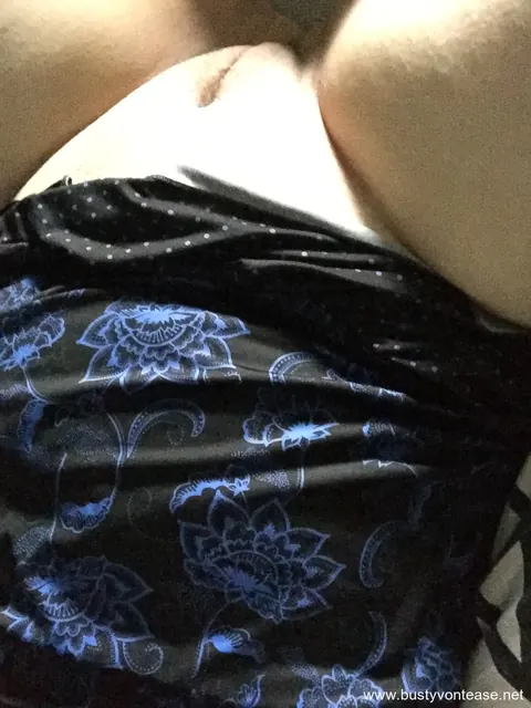 Busty Von Tease: BBW Brunette Shows Her Big Natural Tits in a Selfie – photo 16 of 18