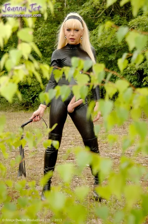 Mature Trans Woman Poses in Latex and Heels Outdoors – photo 3 of 12