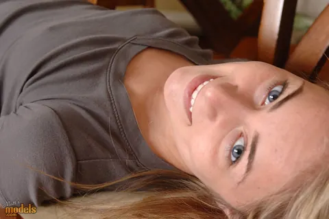 Tyler Stevenz: Slim Blonde MILF in a Skirt Spreads Her Pussy – photo 1 of 16