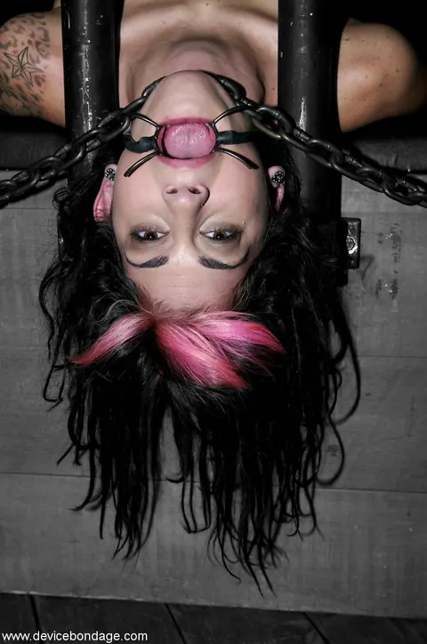 Kayden Faye: Brunette PAWG in Bondage Spreads and Takes a Huge Dildo – photo 12 of 21