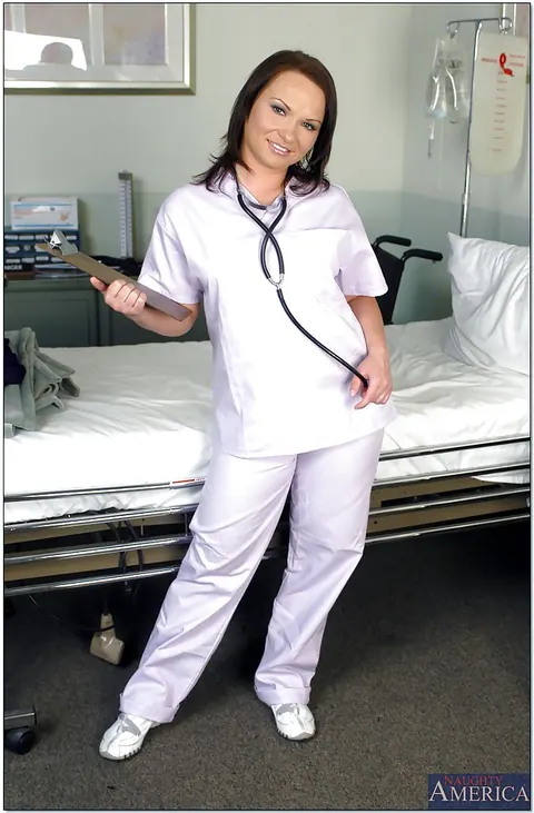 Katja Kassin: Thick Redhead Nurse Peels Off Her Skirt and Spreads Her Pussy – photo 2 of 16