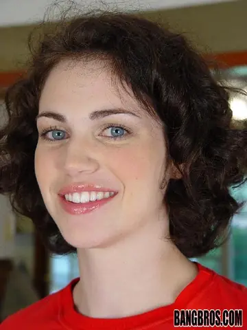 Tall Brunette with Short Curly Hair Gives a Blowjob and Handjob