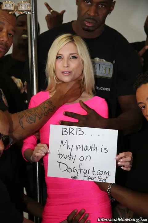 Piper Perri: Petite Blonde in Lingerie Sucks BBCs and Masturbates – photo 1 of 15