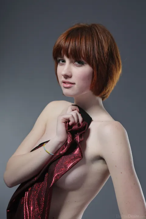 Skinny Redhead Flaunts Her Natural Tits and Slim Body – photo 16 of 20