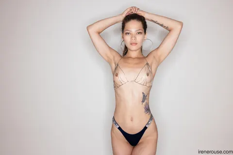 Irene Rouse: Slim Colombian Brunette Unties Bikini Top and Slides Bottoms Down – photo 15 of 15