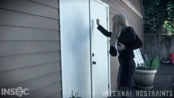 Riley Nixon – Busty Blonde Bound in Chains for Rough Bondage and Anal Play