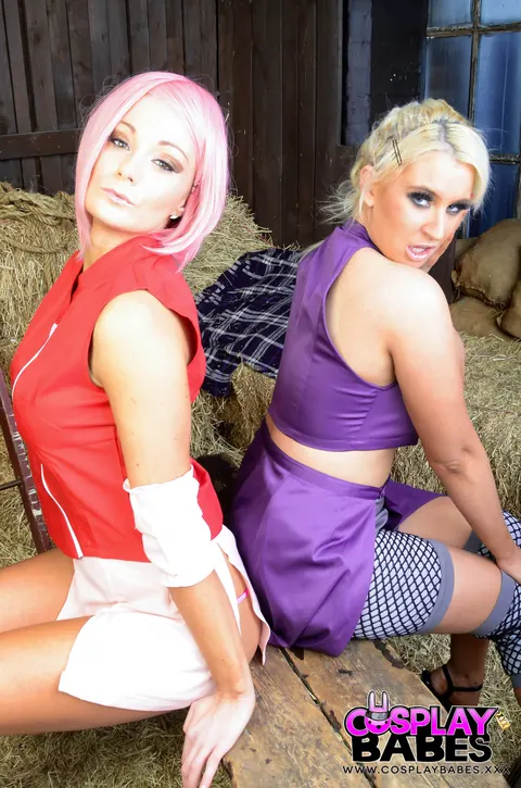 Brooklyn Blue: Tall Blonde with Big Tits and Partner in Costumes Lick and Finger – photo 8 of 17