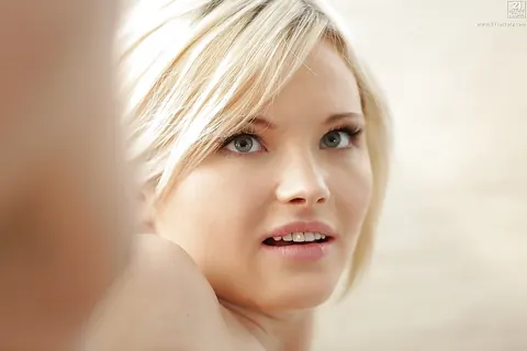 Zazie Skymm: Petite Short-Haired Blonde in Panties Sucks and Fucks – photo 13 of 16
